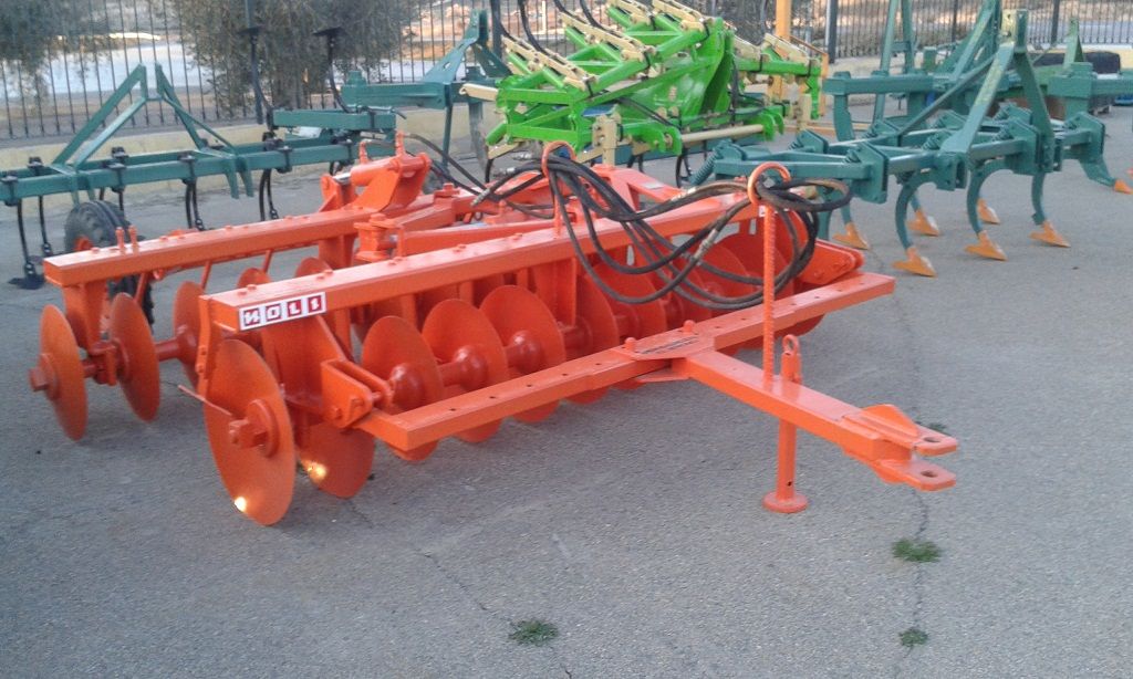 Gradas discos 24 patos Noli. Transporte hidráulico